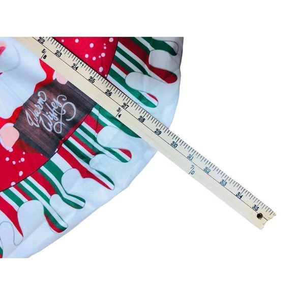 8568 NWT SNOWFLAKE CHRISTMAS HOLIDAY TREE SKIRT " - Picture 2 of 3